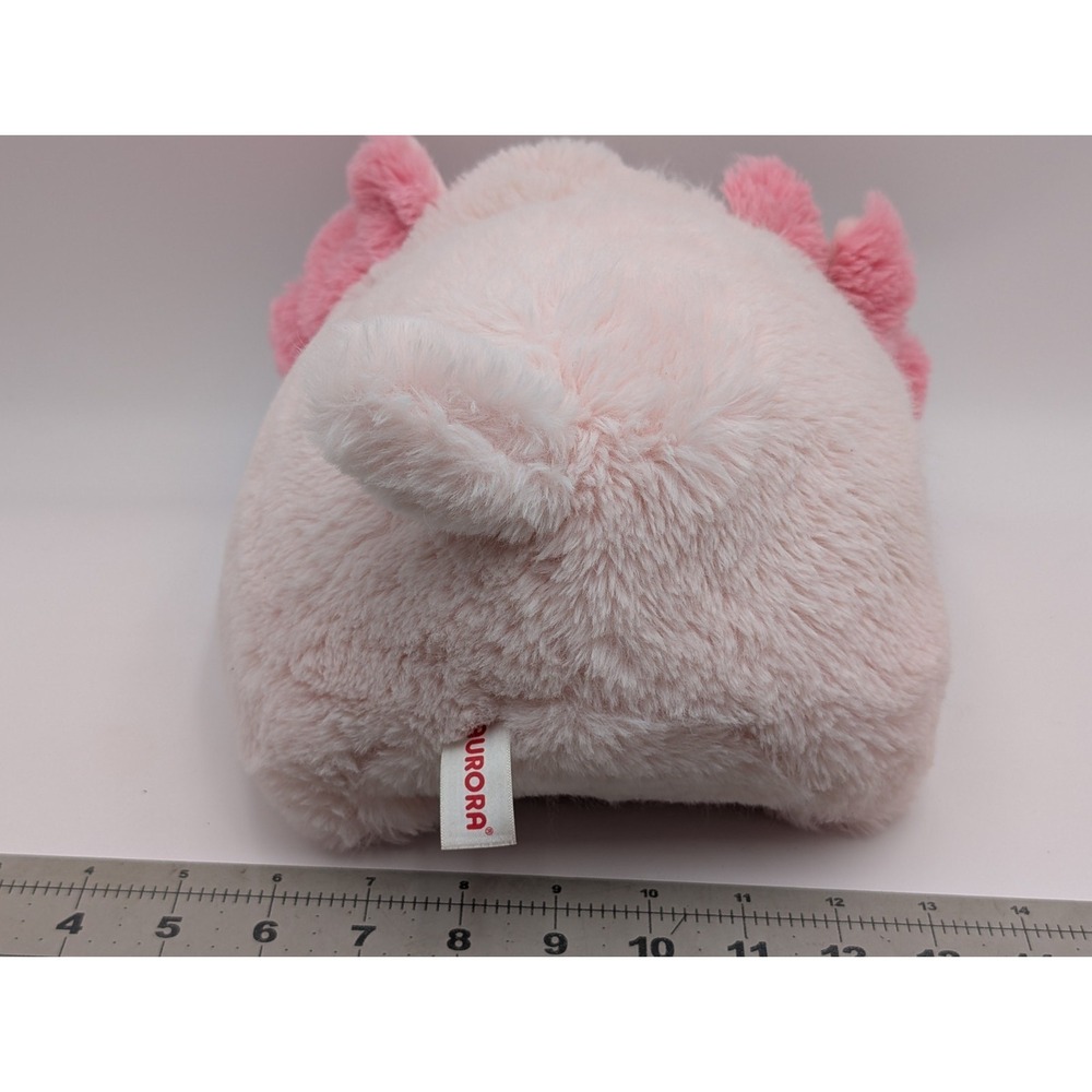 Aurora Axolotyl Pink Round Plush 2023 Stuffed Animal Toy - Picture 3 of 8